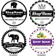 nama CETAK Jasa logo BELUM desain design pilih custom label stiker sti