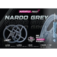 SuperFly Sport Rim Nardo Grey Yamaha Y15 V1 V2 / Y16 / LC135 4S / NVX / Honda RS150 / RS-X Rims Set