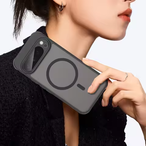 Magnetic For Google Pixel 9 Pro Case Dustproof Mobile Phone Back Cover Shockproof Wireless Charge Ca