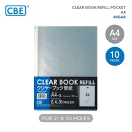 CBE 405AR Refill Pocket for Clear Holder File A4 (30 Holes)