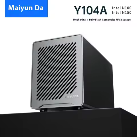 Maiyunda Y104A 8 bay NAS RAID Extermal Case Mini PC 4*Hot Swap SATA 3.5''/2.5'' HDD SSD HD Box Solid