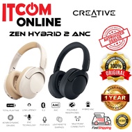 CREATIVE ZEN HYBRID 2 ANC BLUETOOTH WIRELESS HEADSET (BLACK/WHITE)