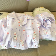 Japanese Cartoon Cute Bunny Yunini Pajamas Female Summer Short-sleeved Shorts Student Dormitory Home