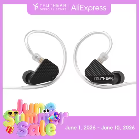 TRUTHEAR PURE earphones 1DD+3BA Hybird Wired in-ear headphones HIFI earplugs 3.5mm plug 0.78mm 2pin 