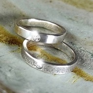 【Captain Flint銀飾】永續CVD鑽石純銀戒指 999純銀 手作戒指