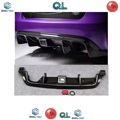 FD2 R-type carbon fiber rear lip diffuser, rear bumper spoiler, factory sport modification, suitable