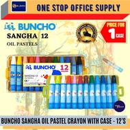 BUNCHO Sangha Oil Pastels Crayon (12'S) / Buncho Crayon / Oil Pastel / Shangha Crayon / Buncho #12 C