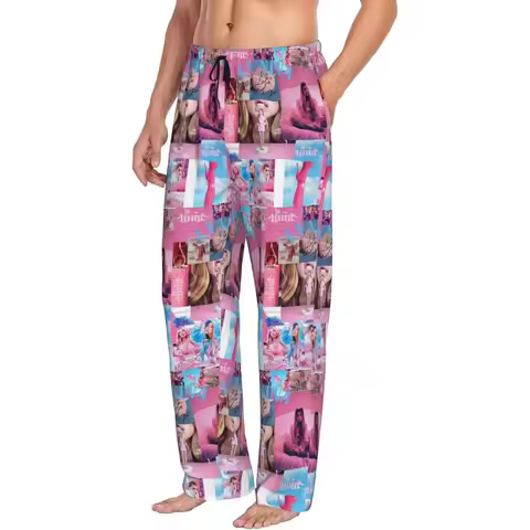 Custom Spanish Lola Indigo Men Pajama Pants Lounge Sleep Sleepwear Bottoms with Pockets