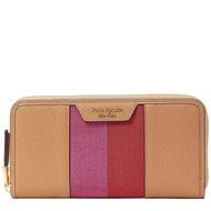 Kate Spade Racing Stripe Zip-around Continental Wallet in Bungalow Multi K8888