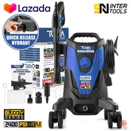 TOMA JAPAN เครื่องฉีดน้ำแรงดันสูง 180 บาร์ 2400 วัตต์ High Pressure Washer เครื่องฉีดน้ำ 4 ล้อเลื่อน