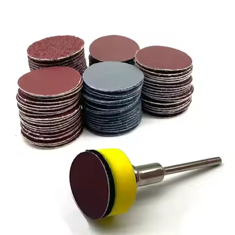 100 Piece Sandpaper Set 25mm Sanding Disc Sanding Disc Abrasive Paper 1 Inch Abrasive Polishing Pad 
