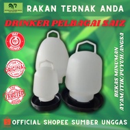 BEKAS MINUM UNGGAS, AYAM , PUYUH, BURUNG / POULTRY DRINKER / 1LITRE / 1 GALLON / 2 GALLON / 3 GALLON