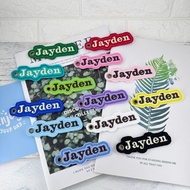 M64-訂製刺繡姓名吊牌 睡袋吊牌 書包吊牌 便帶袋吊牌 幼兒園必備