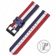 Nylon Strap 18/20/22/24mm for MoonSwatch O-mega Seamaster 300 Woven Canvas Watch Band for Tudor Longines R-olex Seiko Water Ghost