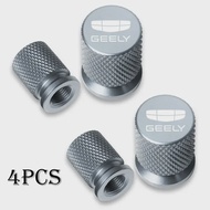 4pcs Car Wheel Tire Valve Caps Tyre Stem Covers Airdust Waterproof for Geely Atlas Coolray Emgrand E