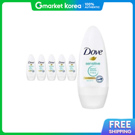 Dove Sensitive Deodorant Roll-On Armpit Odor Sweat Odor Removal 40ml 6 Count