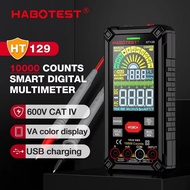 HABOTEST HT129 Auto Range True RMS HT128 HT127HT126HT125 Digital Voltage Resistance  Measurement Tes