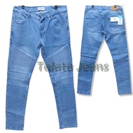 Celana Jeans pria Bikers Rider No Denim fashion Pria milenial // Skinny jeans Biker Rider Distro Pre