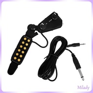Milady Guitar Pickup 12 Sound Hole Acoustic Guitar Pickups Connector for Guitar String Guitar Musical Instruments Access