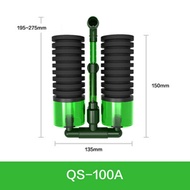 Lọc bio vi sinh QS-200A QS-100A cho bể cá tép - Lọc sủi AIRLIFT hồ thủy sinh Qanvee