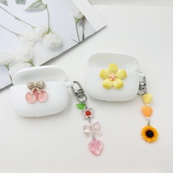 flower/fruit Cover For EarFun Air 2NC /Air Mini 2 /Clip Case with keychian Silicone case For Earfun 