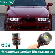 60W LED BMW Angel Eyes Ring Marker Bulbs For BMW 5 series E39 M5 face-lifted 520i 523i 525i 528i 530