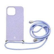 iPhone 13 Pro Max 6.7" Crossbody TPU 可解降環保物料 掛繩保護殼 紫色 手機殼 Apple Phone Case MLAP21