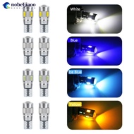 NOBELJIAOO 2Pcs T10 Car W5W LED Bulb Signal Light 5630 6SMD Auto Claerance Wedge Side License Plate 