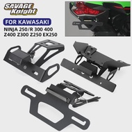 Big sale Rear License Plate Holder LED Light For KAWASAKI NINJA 250R 250 300 400 Z400 Z300 Z250 Z Mo