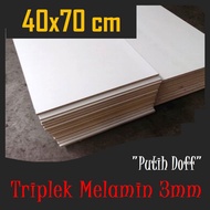 TRIPLEK MELAMIN 3 mm 40x70 cm ( isi 4pcs ) Berkualitas