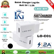 (1pcs) Bold LO-C01 5V Log-On Adapter/1A Charger 1 USB Log-On Batok 2. Smart Power Travel Adapter [MP