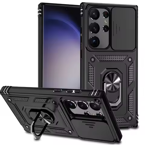 for Samsung Galaxy S23 Ultra 5G Case Slide Camera Lens Military Grade Bumpers Armor Cover for Samsun