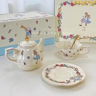 愛麗絲英式下午茶具套組茶壺咖啡杯碟精緻高級感禮盒閨蜜生日禮物