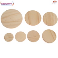 CREAMYVY Wood Lids Wooden Bottle Sealing Caps Kitchen Organization Canning Storage