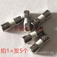 Universal Travel Socket Ceramic Fuse 6.3A 8A  250V 3*10mm Fuse 1cm Long YVKA