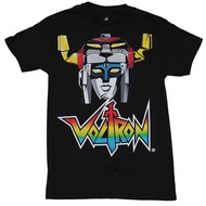 Voltron - Classic Cartoon Head Over Colorful Logo Image men's cotton classic fashion for men