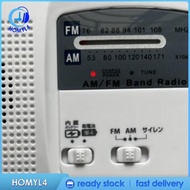 [Homyl4] Portable Emergency AM/FM Radio, Solar Hand Crank Power, Weather Radio with LED