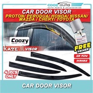 Car Perodua Bezza Myvi Alza Proton Persona Saga Honda Toyota Mazda Nissan Door Visor Kaze Accessorie