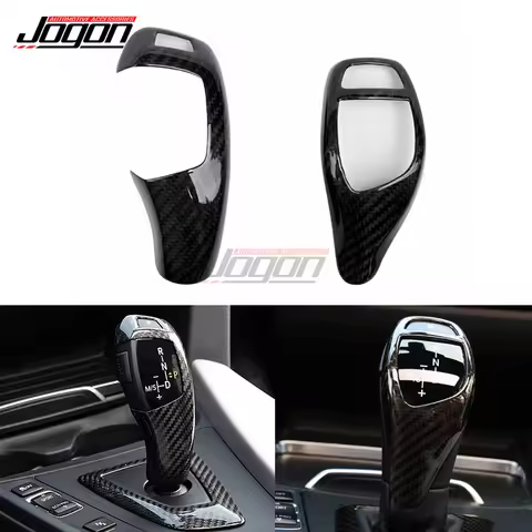 Carbon Fiber Gear Shift Knob Cover Trim For BMW 1 2 3 4 5 6 7 Series F20 F21 F22 F23 F30 F31 F32 F33