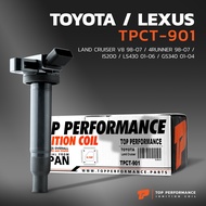 คอยล์จุดระเบิด TOYOTA LAND CRUISER / 4 RUNNER / LEXUS IS200 LS430 GS430 / 1UZ 3UZ - TPCT-901 - 90919