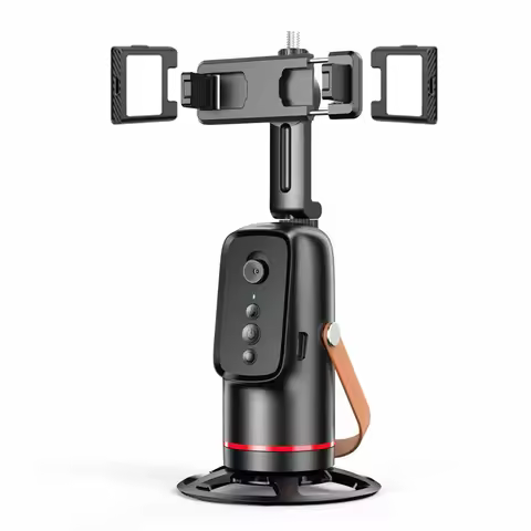 Auto Face Tracking Tripod with 360 Degree Rotating Phone Stand for Live Streaming and Recording Suit