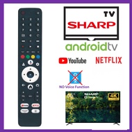 Compatible Sharp 4K Google UHD TV Remote Control FJ1X SH810V Smart Android TV Remote Sharp V10 Sharp