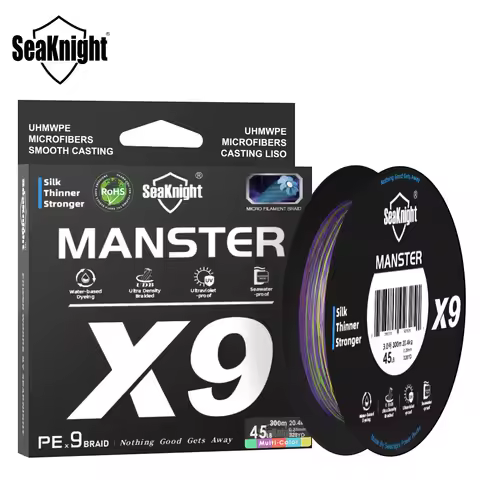 SeaKnight Brand X9 Series Fishing Line 500M 300M, Seawater-proof UV-proof Si+ Coating, 9 Weaves Smoo