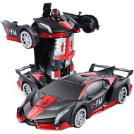JF toy 2 in 1 Transformationไร้สายโมเดลรถควบคุมวิทยุหุ่นยนต์แปลงร่างรถ ของเล่นหุนยนต์3ปีขึ้นไป รถบัง