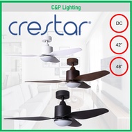 [Installation Promo] Crestar Ninja Air 42" / 48" Ceiling Fan 3 Blades with LED Light and Remote Control