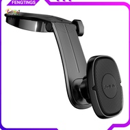 [Ft] Magnetic Car Dashboard 360 Degree Rotating Phone GPS Holder Curved Arm Stand