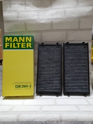 กรองแอร์ ชาโคล  BMW  X6  E71 E72  ( 2007 - 2014 )  ทุกรุ่น      Cabin Air filter Mann CUK2941-2 / CU