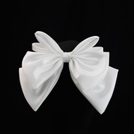 Kẹp Tóc Nơ Bản To Màu Trắng Tinh Khôi Thanh Lịch Dành Cho Cô Dâu