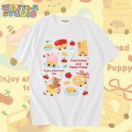 WS1807 Oversized T-Shirt Cotton Fabric 1 Korean WAFFLE STUDIO Oversized T Shirt Woman Korean T Shirt