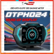 OTP-H024 OBD2 Meter Speedometer Gauge P24 HUD WaterTemp Turbo Proton Honda Perodua Toyota Nissan Mit